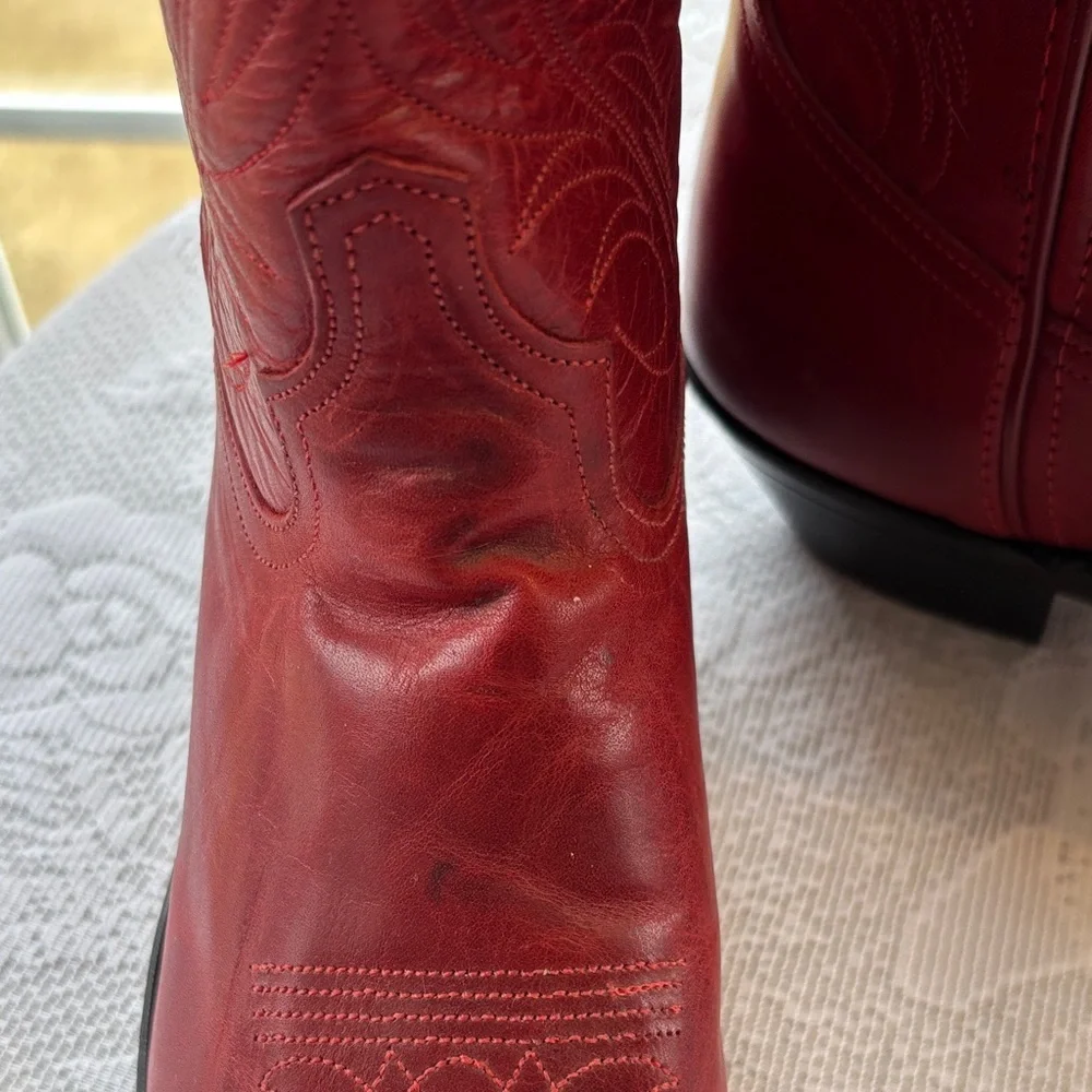 Code West Red Western Cowboy Boots - Picture 6 of 16